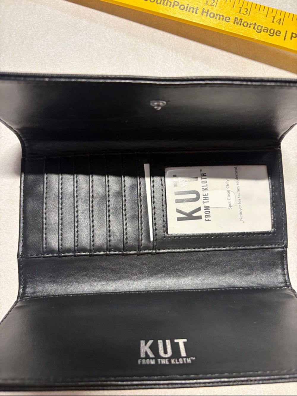 Kut from the Kloth Black & White Striped Wallet - Picture 3 of 5